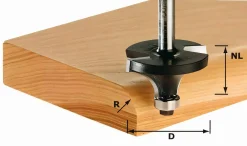 Abrundfräser HW Schaft 8 mm HW S8 D19,1/R3 KL