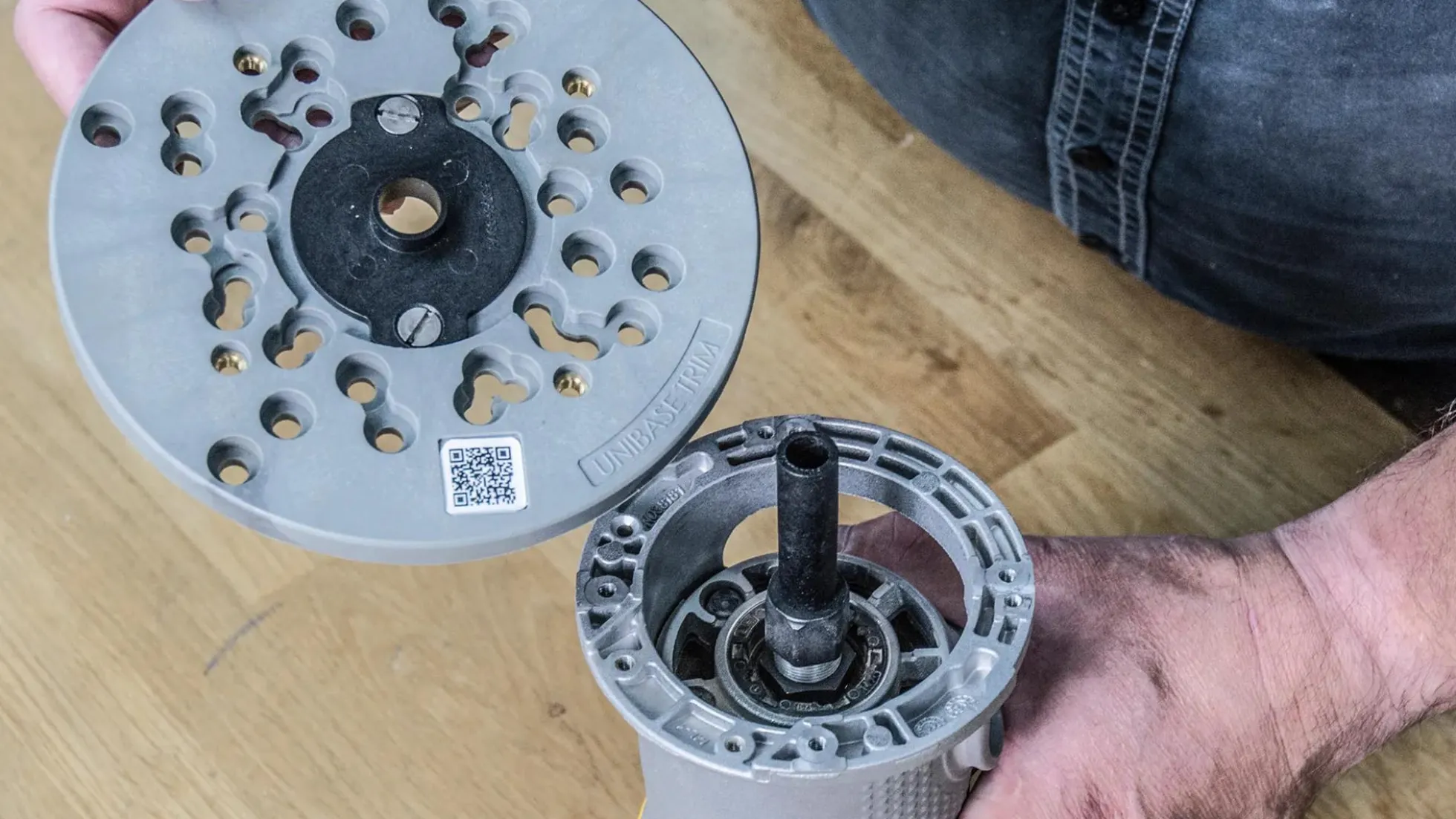 Adapterplatte für Kantenfräsen UNIBASE-TRIM