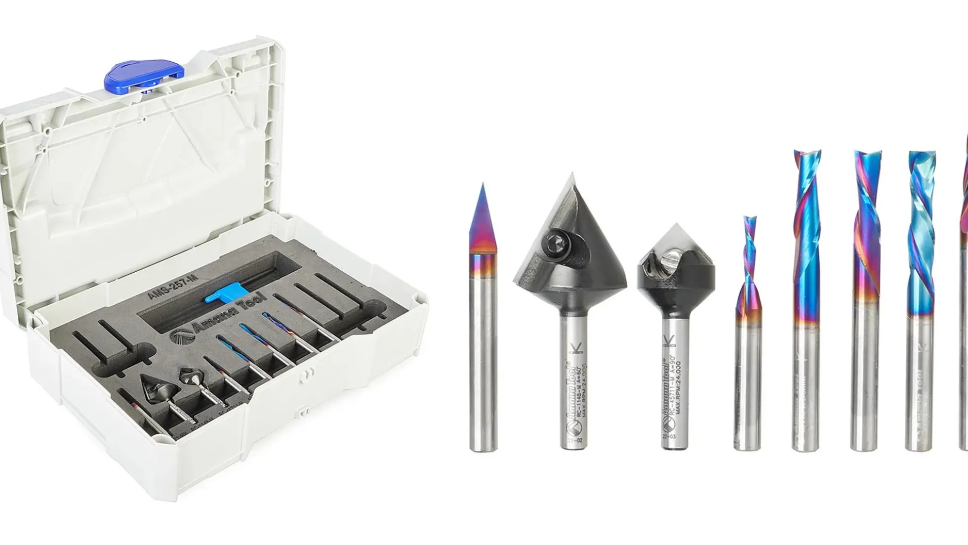 Amana Tool CNC Universal-Fräsersatz 8-teilig