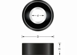 Anlaufkugellager Kunststoff-ummantelt Ø16 mm