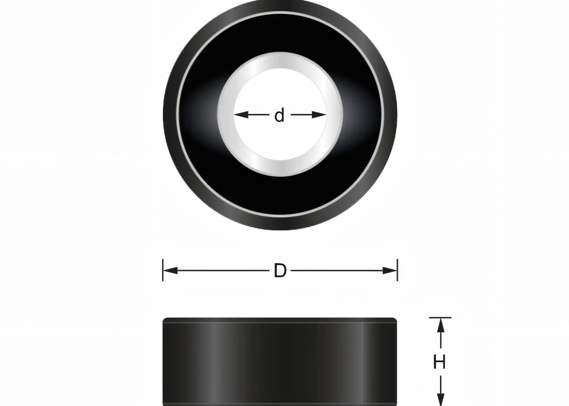 Anlaufkugellager Kunststoff-ummantelt Ø16 mm
