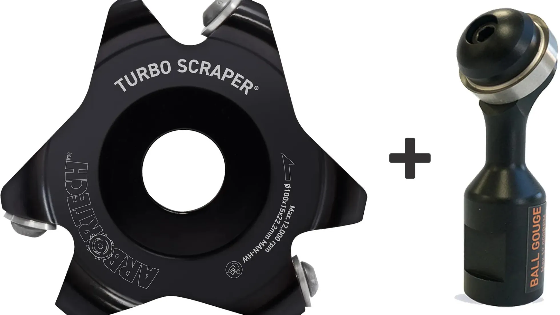 Arbortech SET Ball Gouge und TURBO Scraper