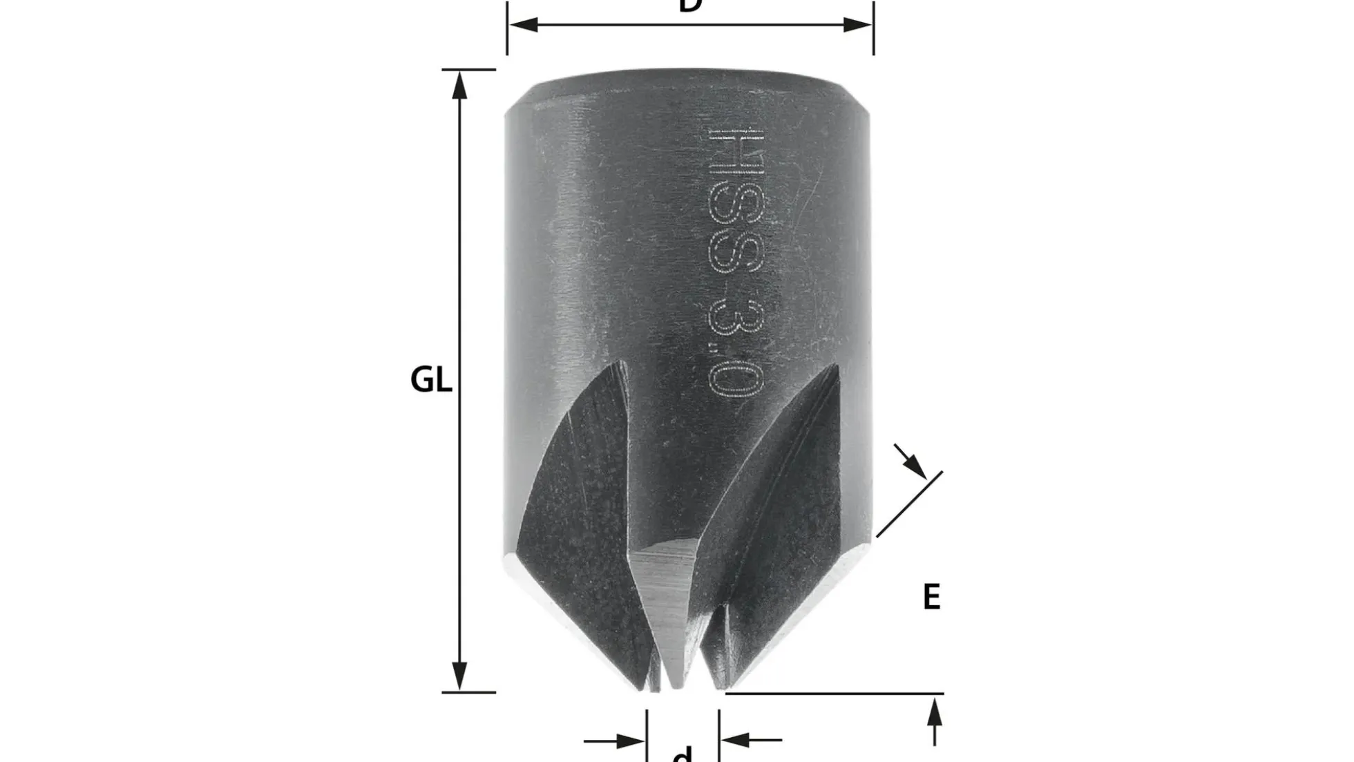 Aufsteckversenker HSS-G Ø 3 mm