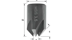 Aufsteckversenker HSS-G Ø 4,5 mm