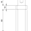 Bankhaken Edelstahl Ø 20 mm - 1 Paar