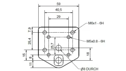 Bankhaken für Niederspanner VARIO inkl. Bolzen Ø25,4mm
