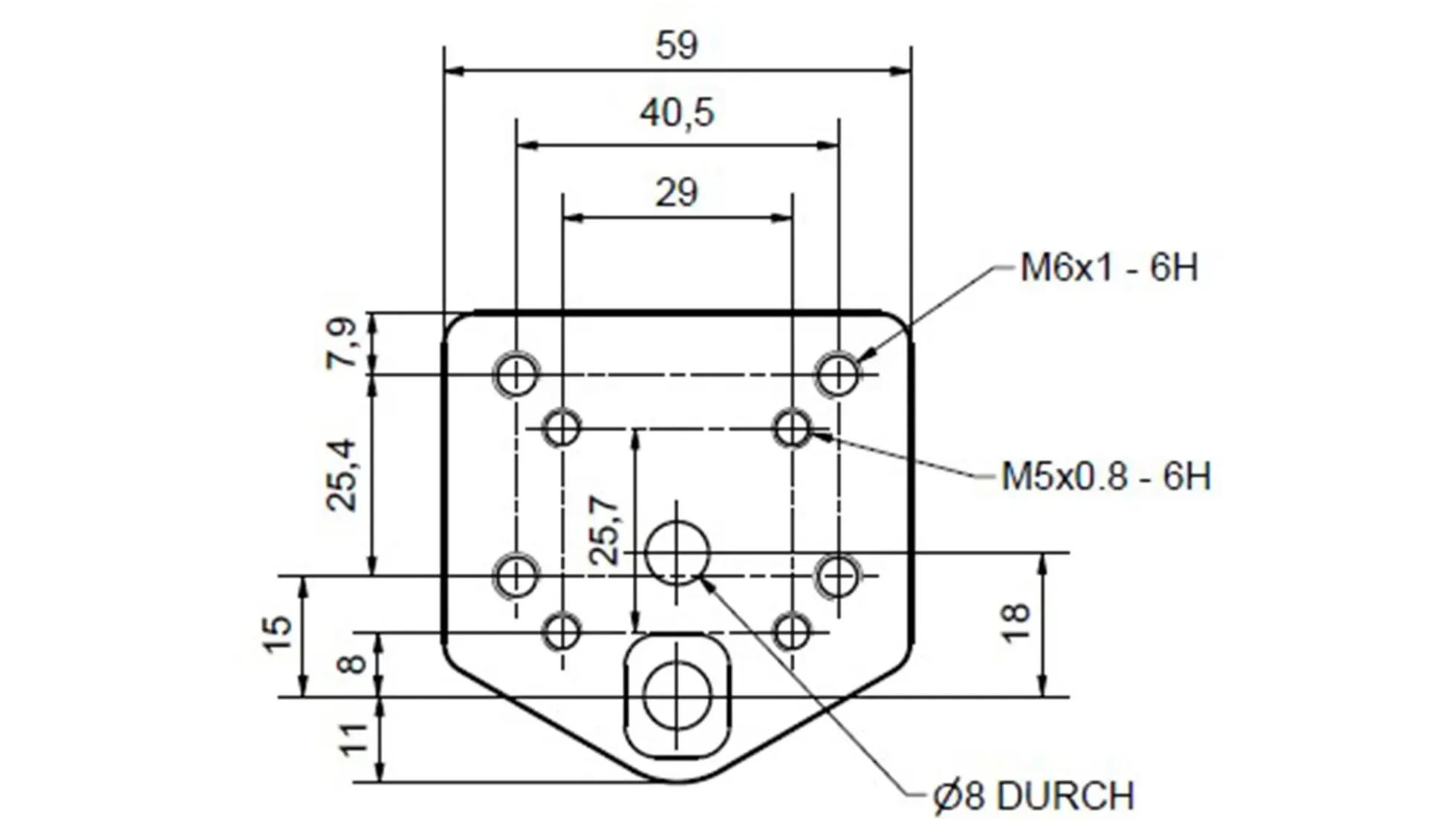 Bankhaken für Niederspanner VARIO inkl. Bolzen Ø25,4mm
