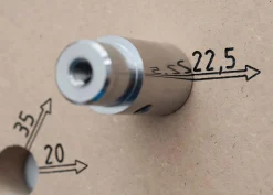 Bankhaken Niedrig-Profil Ø 20 mm (3 Stück)