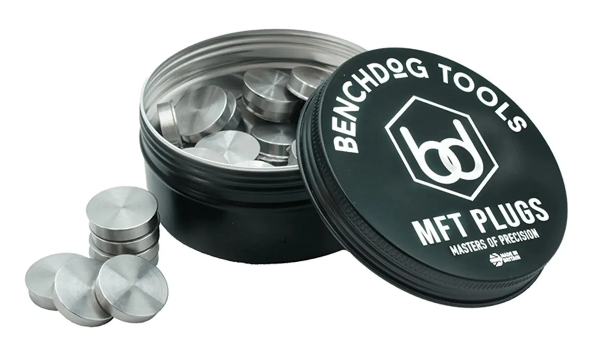 Benchdog Tools MFT Plugs® - Edelstahl magnetisch - 50 Stück
