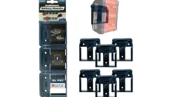Blaue StealthMounts Akkuhalterungen für Bosch 18V, 6 St.