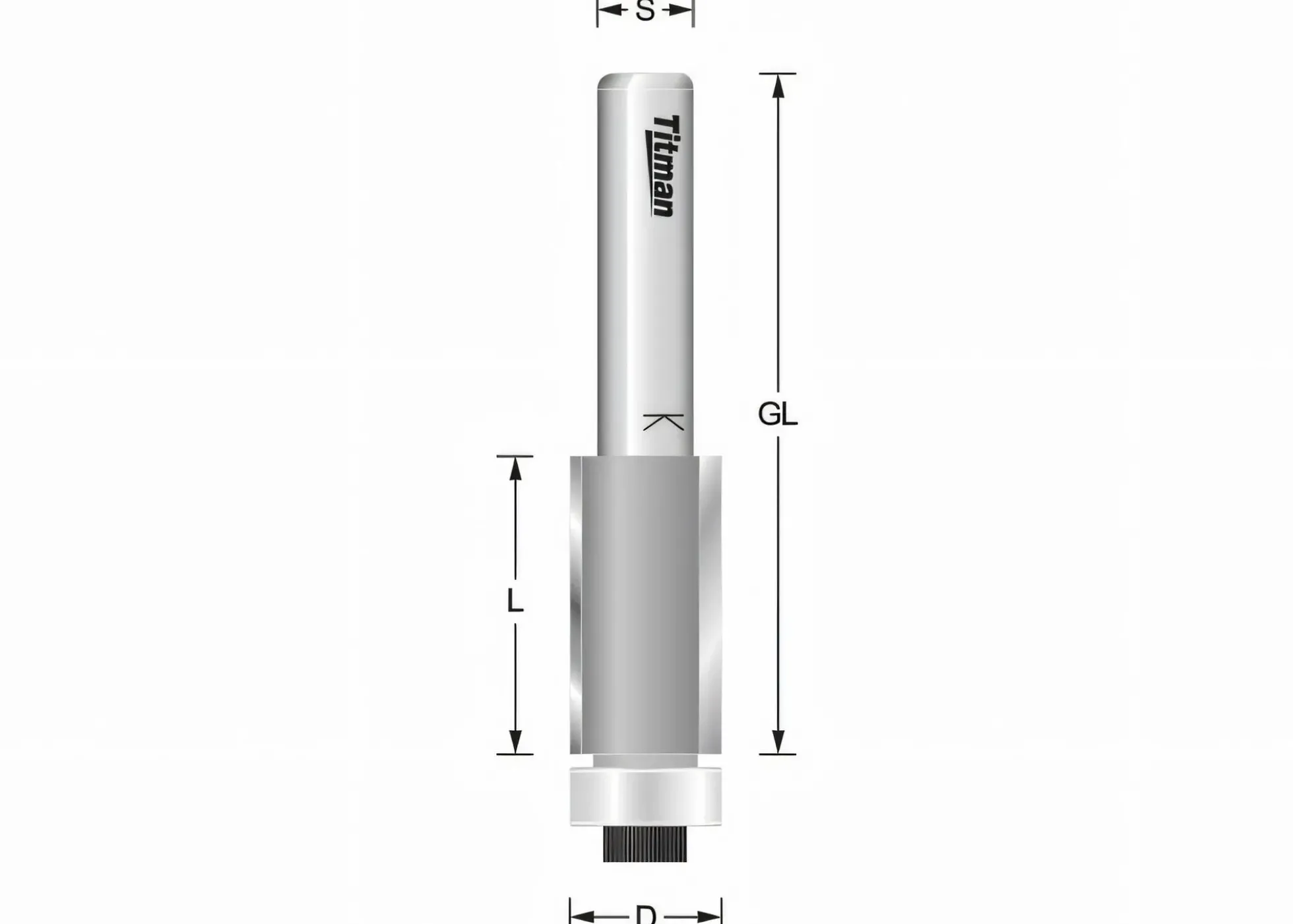 Bündigfräser mit Kugellager