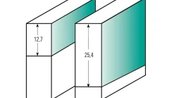 Bündigfräser mit Kugellager stirnseitig D12