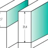 Bündigfräser mit Kugellager stirnseitig D 14 mm