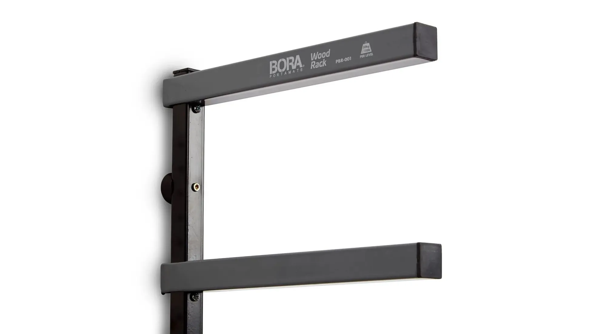 BORA Kragarmregal-Set schwarz / grau