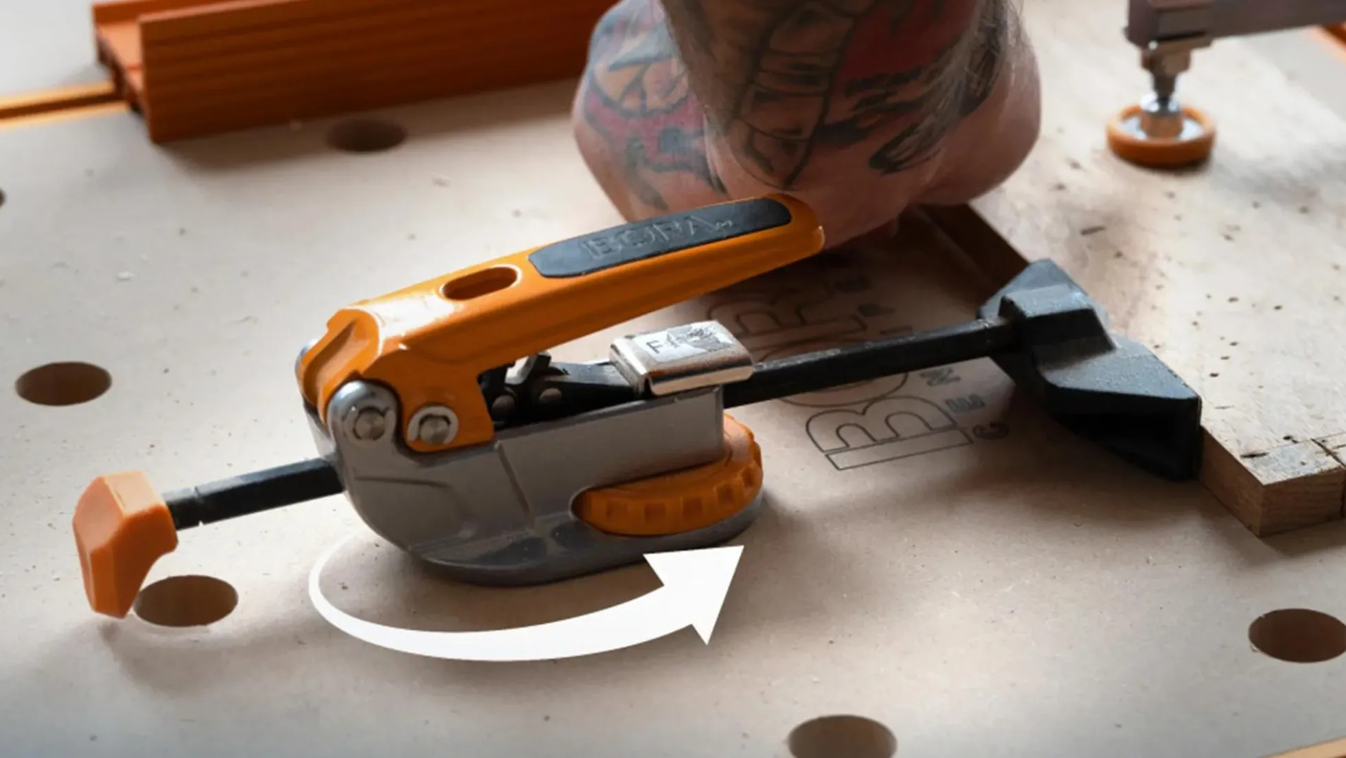 BORA Waagrechtspanner für Ø 20 mm
