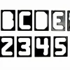 Buchstaben- & Zahlenschablonen