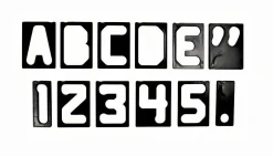 Buchstaben- & Zahlenschablonen