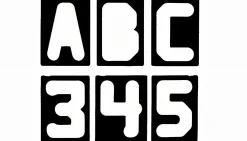 Buchstaben- & Zahlenschablonen