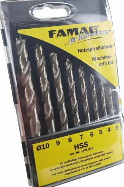 Classic Holzspiralbohrer HSS 8-teilig