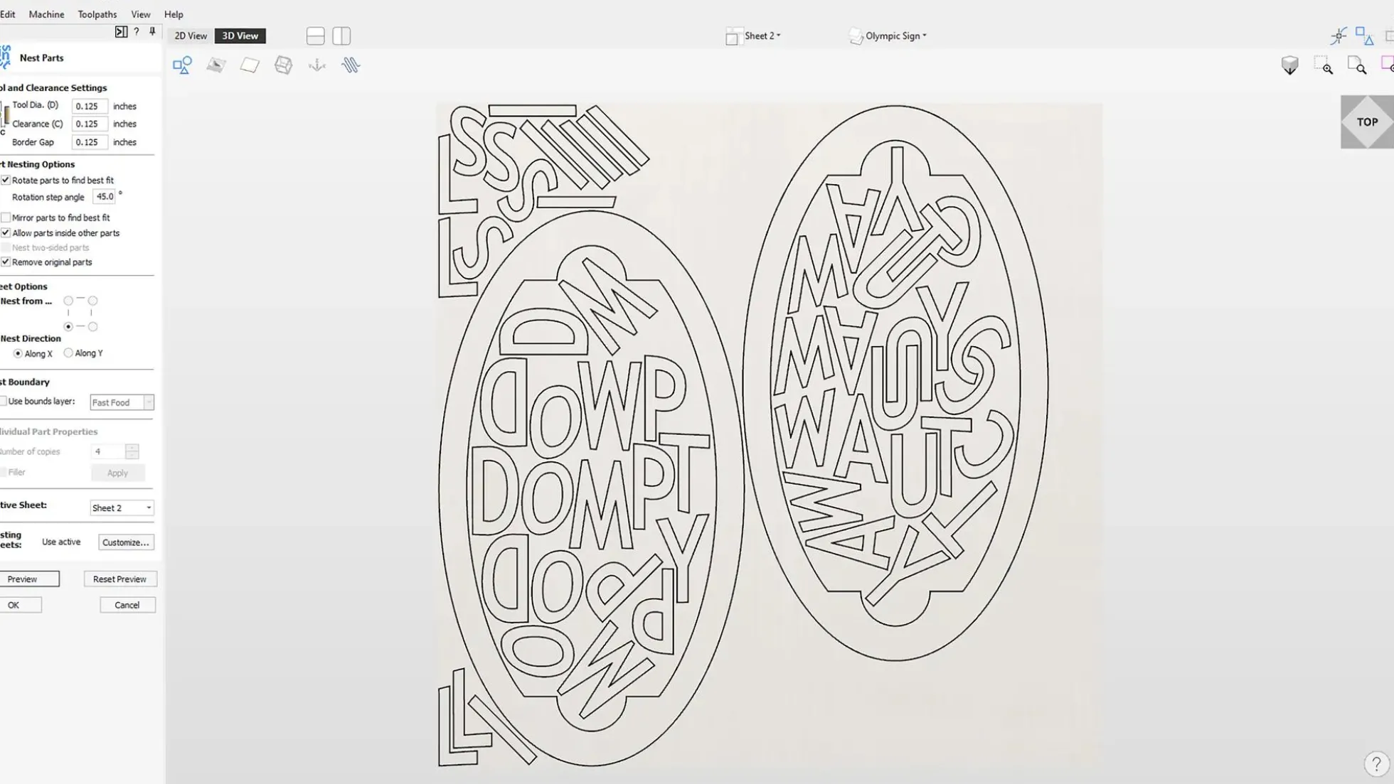 CNC Software Vectric Vcarve Pro