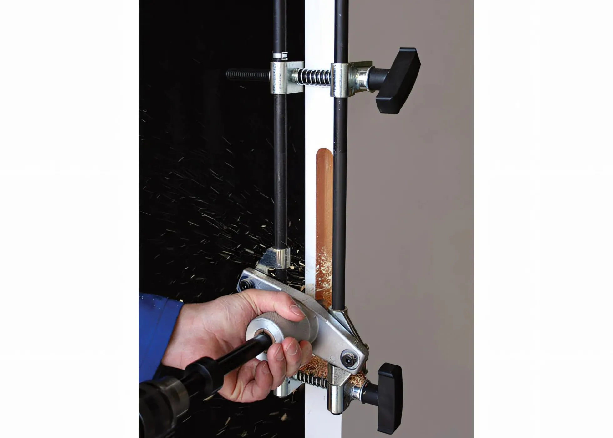 DBB Morticer Jig 2 / Frässchablone Langlöcher + 16er Holzbohrer
