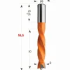 Dübelbohrer D 5 mm