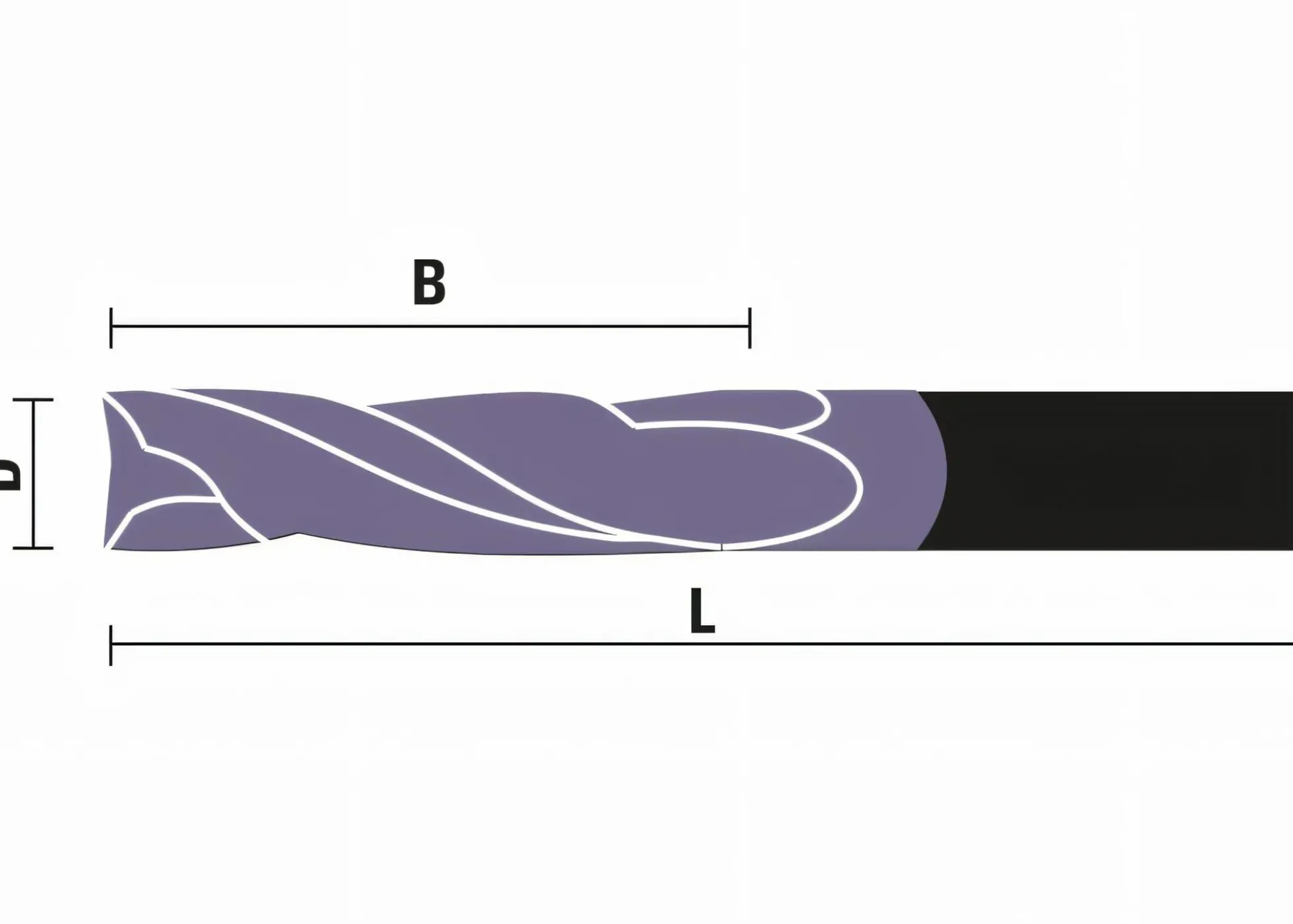 DIA® PERFORMANCE Spiralnutfräser VHM D4 S4 LD