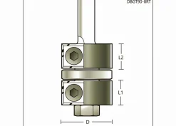 Doppel-Bündigfräser HW (HM) Z=2+2