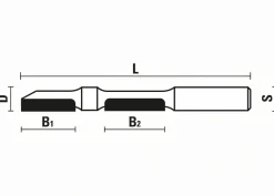 Doppel-Kopier-Bündigfräser D 6 mm