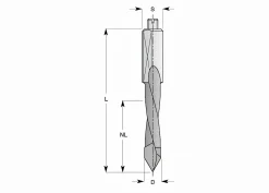 Durchgangsbohrer HW (HM)