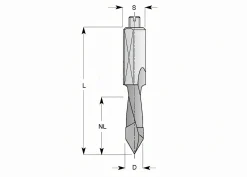 Durchgangsbohrer HW (HM)