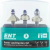ENT Fräserset Form und Kante - 3-teilig