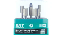 ENT Fräserset Nut- und Bündigfräser - 5-teilig