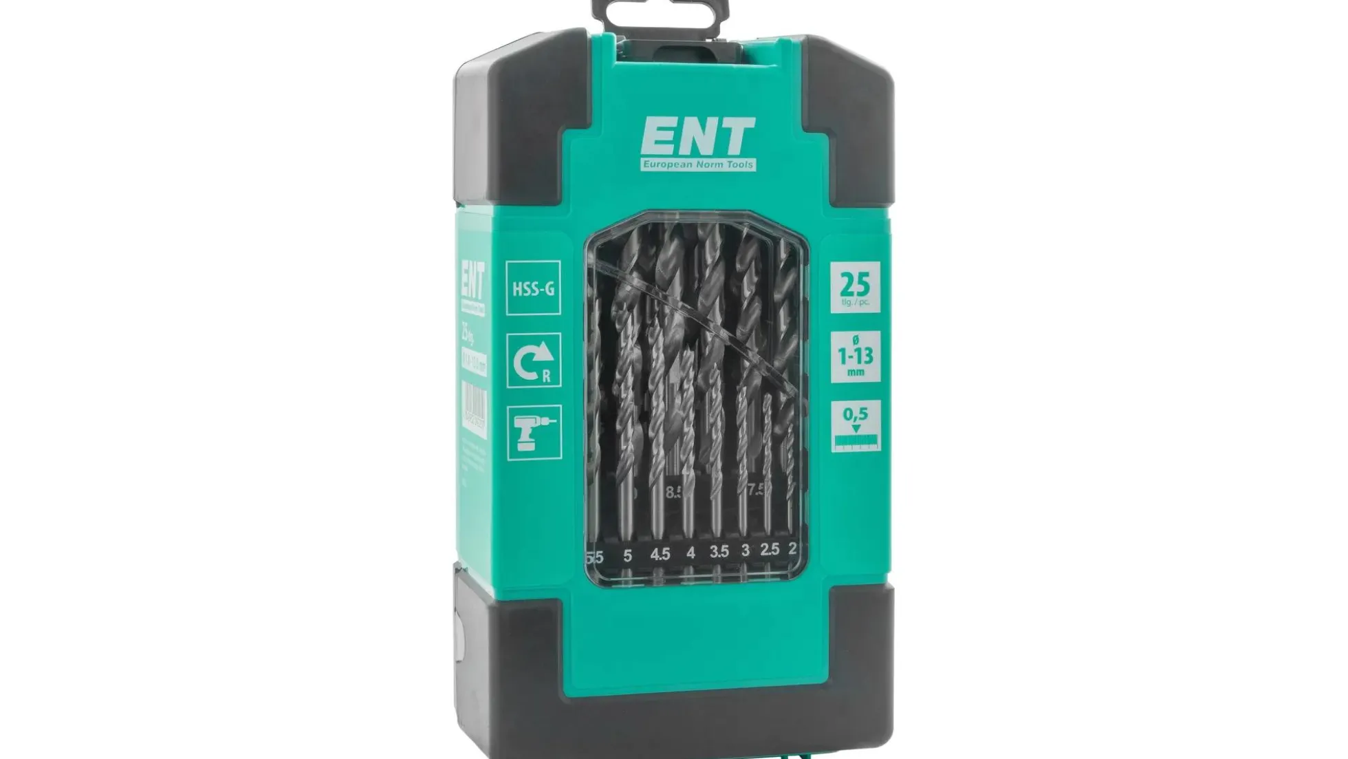 ENT Holzspiralbohrer HSS-G - 25 tlg.
