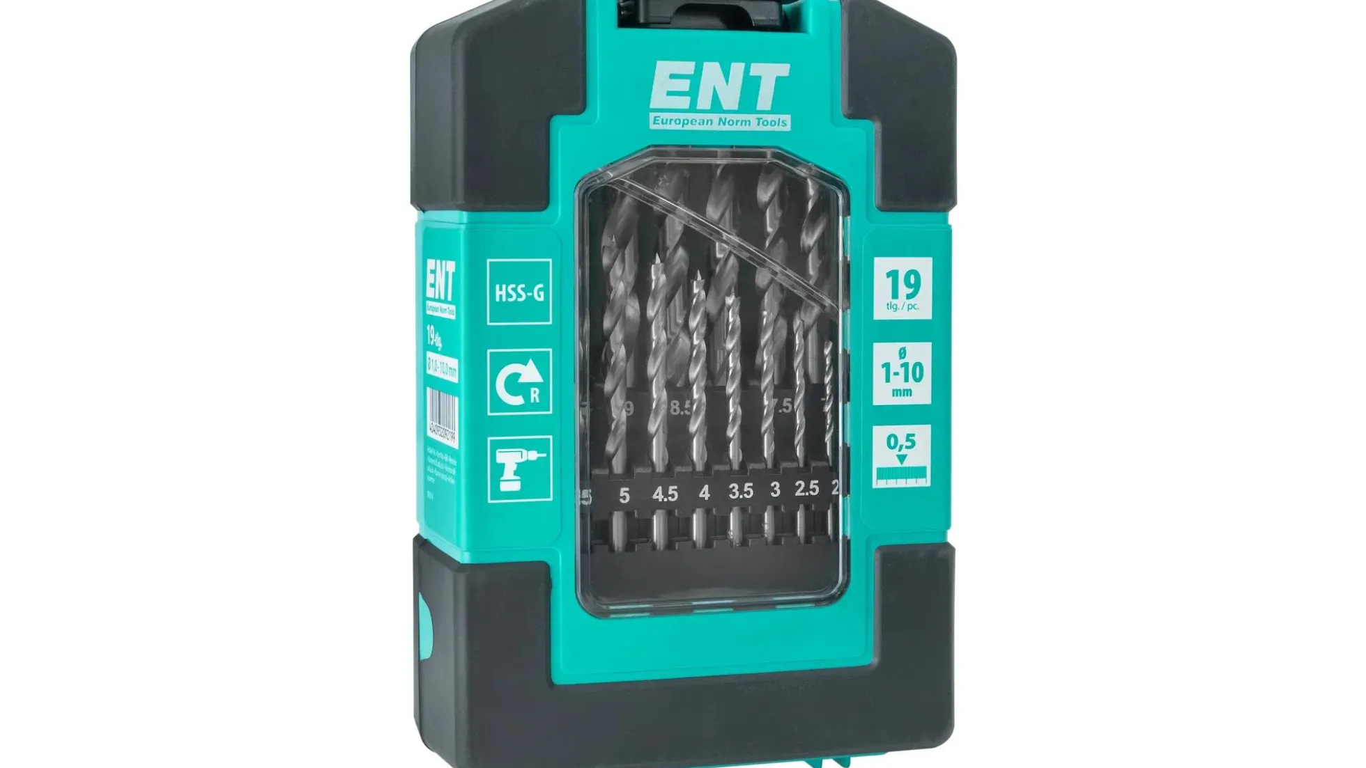 ENT Holzspiralbohrer Set 1 -10mm - 19 tlg.