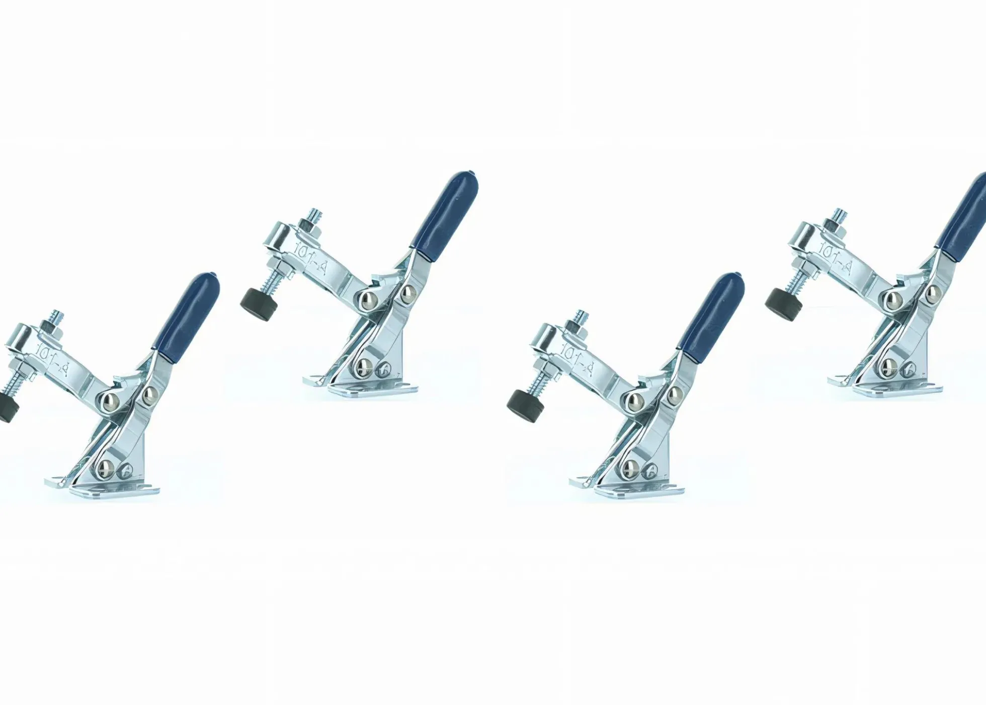4er Set Sauter Senkrechtspanner mit waagrechter Grundplatte