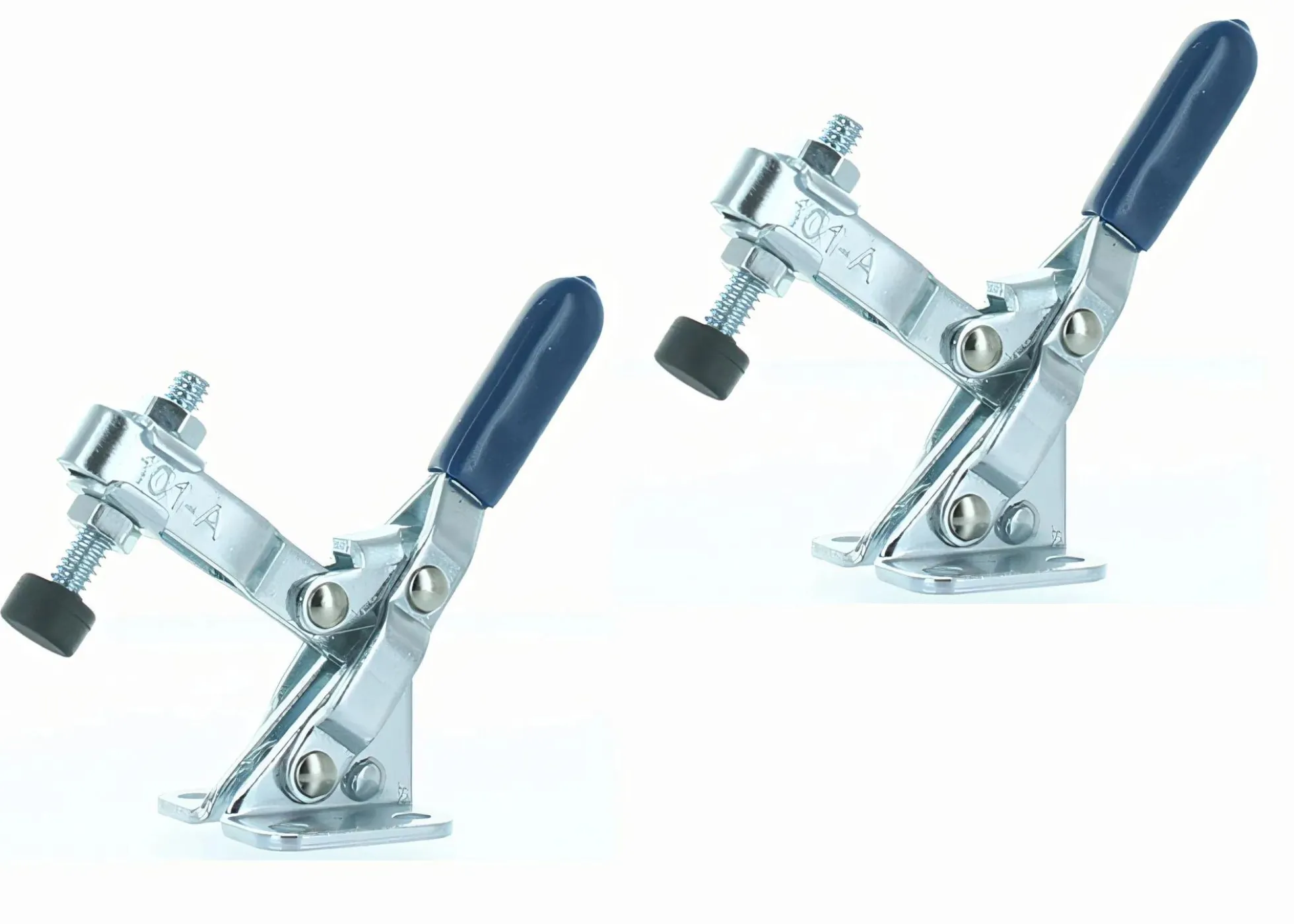 2er Set Sauter Senkrechtspanner mit waagrechter Grundplatte