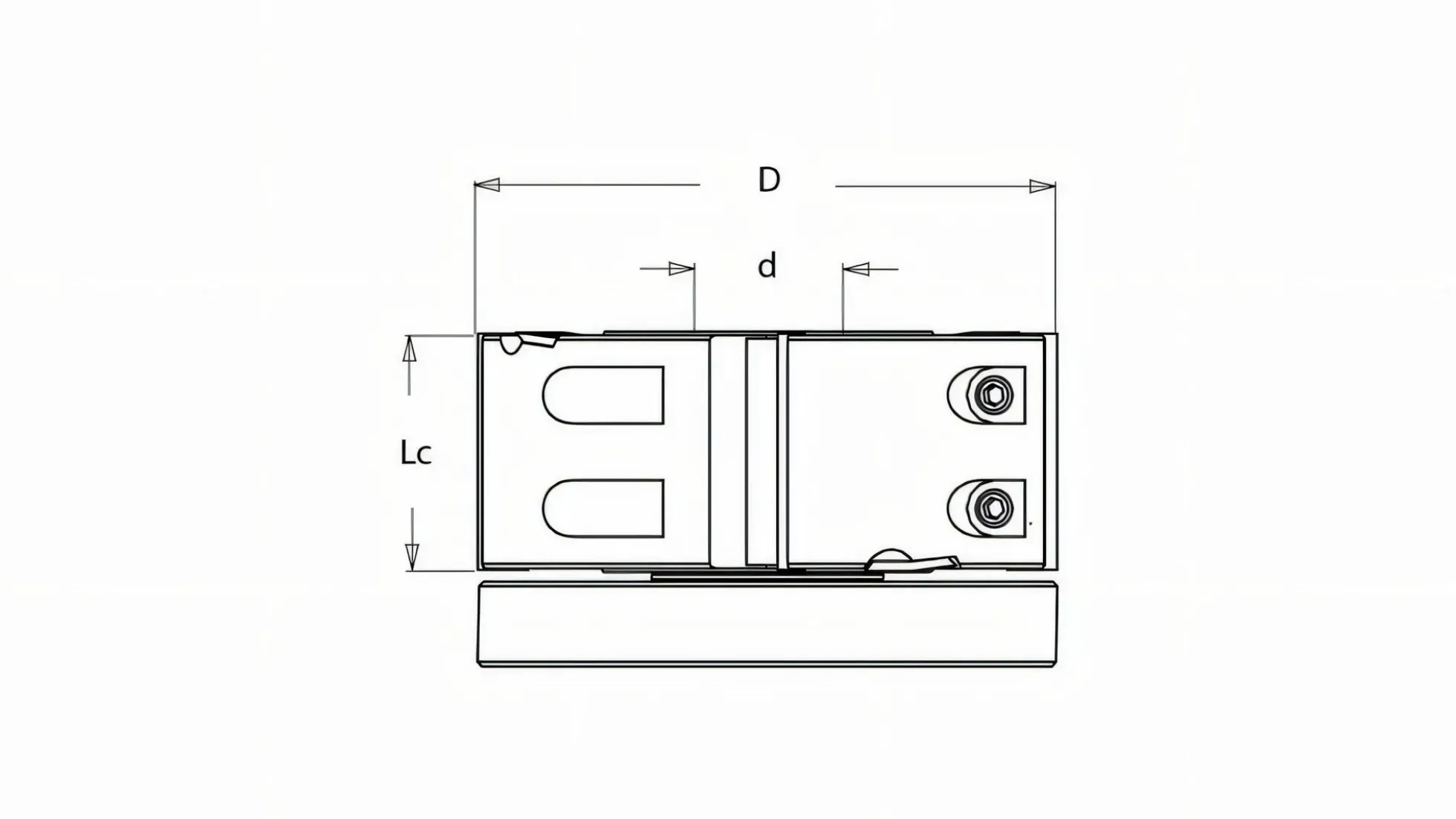 Falzfräskopf 125 Z4/V4 Alu MAN