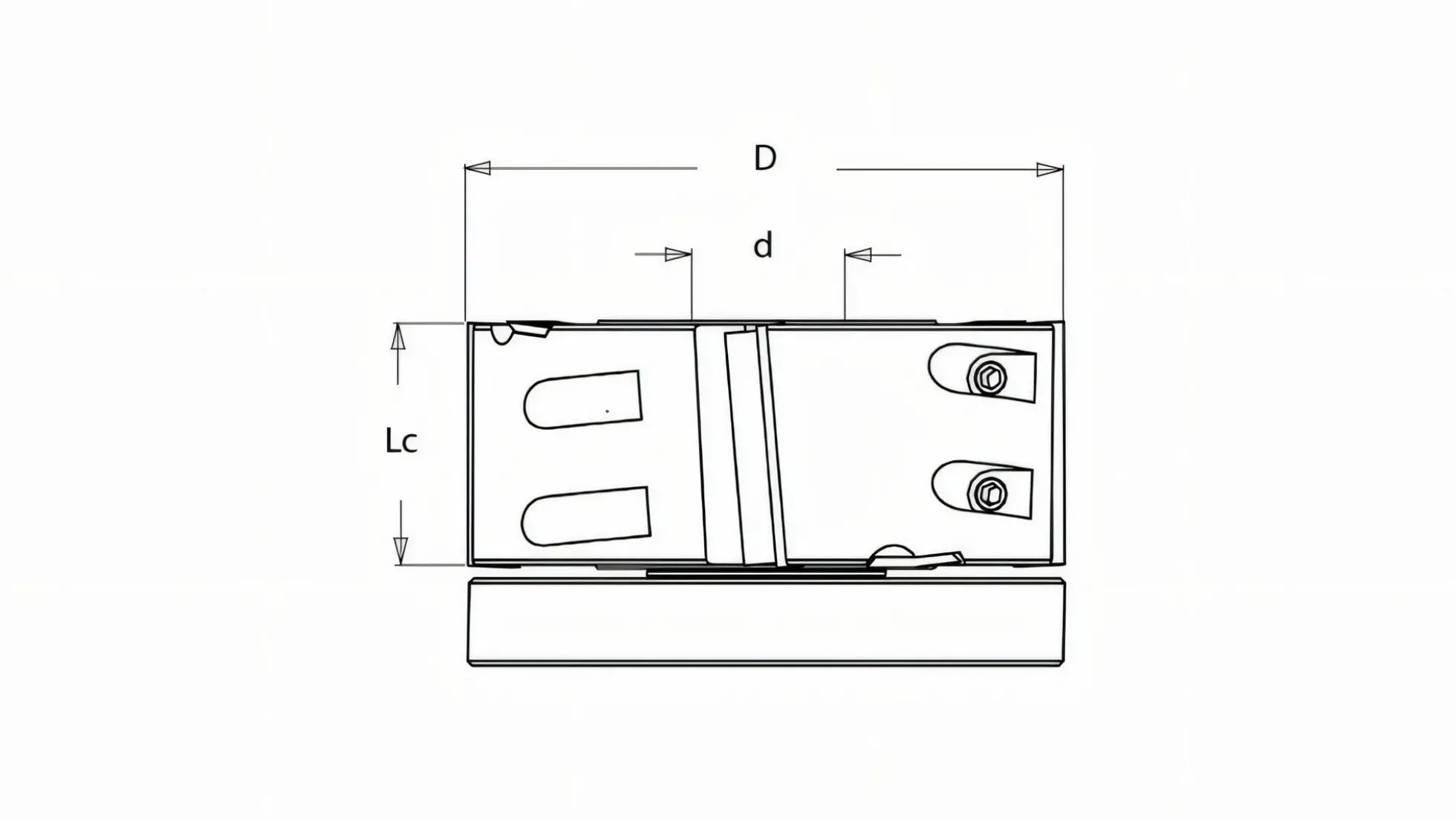 Falzfräskopf 125 Z4/V4 Alu MAN