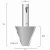 Fasefräser HW Z=2 15° mit großer Nutzlänge