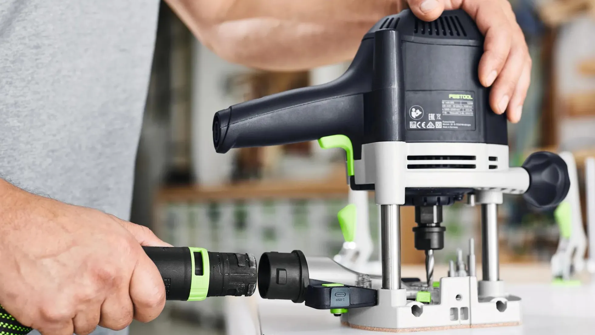 Festool Absaughaube mit Lichtmodul LM-OF 1400