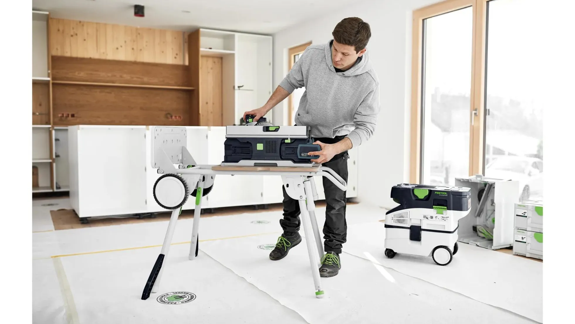 Festool Akku-Tischkreissäge CSC SYS 50 EBI-Basic-Set
