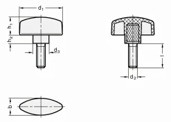 Flügelschraube M8 - 4 Stück