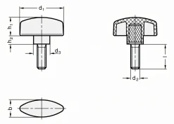 Flügelschraube M6 - 4 Stück