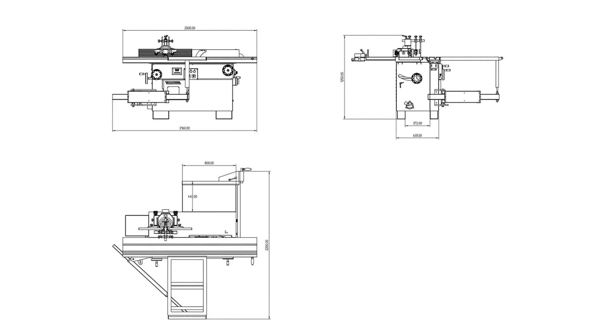 Formatkreissäge-Fräse Holzprofi Maker KF315-2000