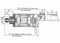 Fräsmotor Suhner UAD 25 RF