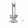 Griffmuldenfräser Radius 4 mm