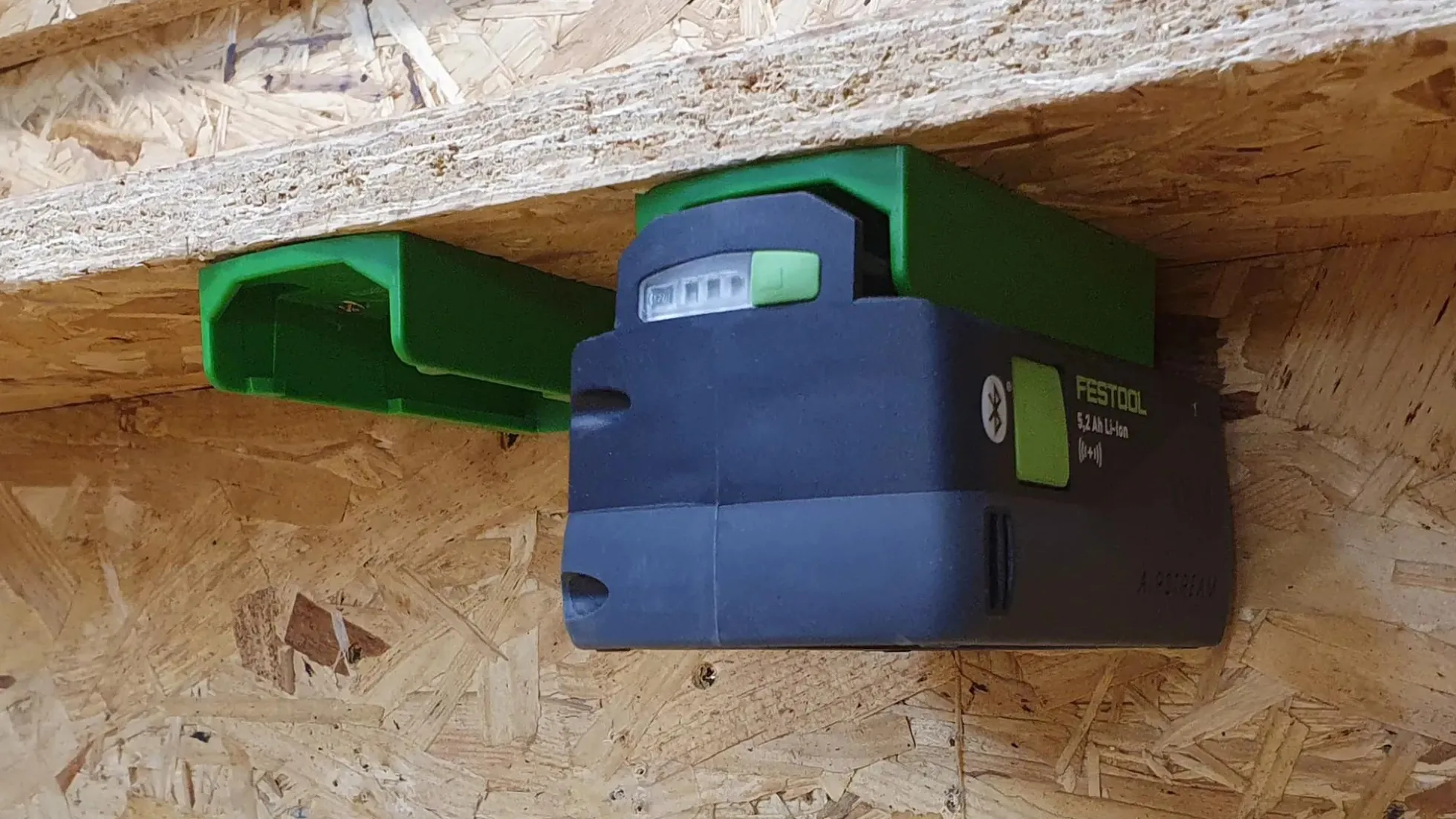 Grüne StealthMounts Akkuhalterungen für Festool 18V, 6 St.