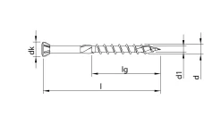 HECO-TOPIX-plus 3,5 x 50, Glasleistenschraube, T-Drive, TG, A3K, 500 Stück