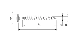 HECO-TOPIX-plus 3,0 x 20, Rückwandschraube, T-Drive, VVG, A3K, 1000 Stück
